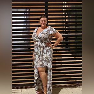 Torrid Floral Dress with Shorts underneath